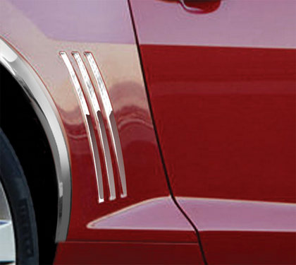 10-13 Chevrolet Camaro Restyling Ideas Louver Inserts - Mirror finish