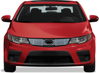 10-13 Kia Forte Restyling Ideas Grille Insert - Chrome Stainless Steel Billet, Top