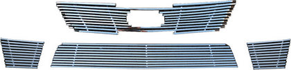 10-11 Kia Forte Restyling Ideas ABS Grille Insert - Chrome Stainless Steel Billet, Top Bumper