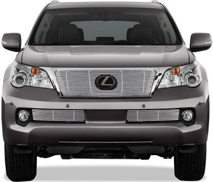 10-13 Lexus GX460 Restyling Ideas ABS Grille Insert - Chrome Stainless Steel Billet, Top Bumper