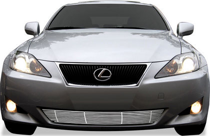 06-08 Lexus IS250 Restyling Ideas Grille Insert - Chrome Stainless Steel Billet, Bumper