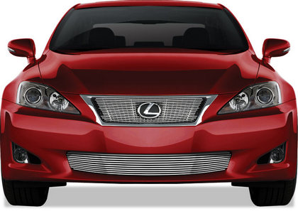 09-10 Lexus IS250 Restyling Ideas ABS Grille Insert - Chrome Stainless Steel Billet, Top Bumper