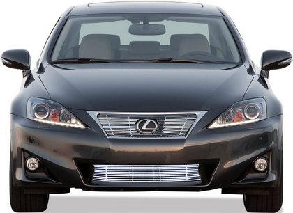 11-13 Lexus IS250 Restyling Ideas ABS Grille Insert - Chrome Stainless Steel Billet, Top Bumper