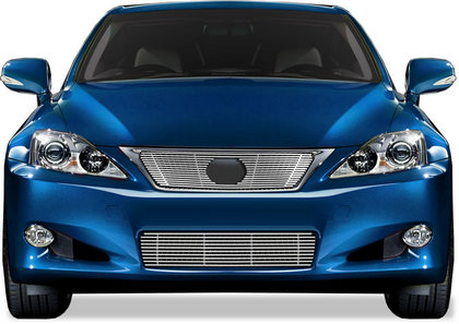 10-13 Lexus Is250C Restyling Ideas Grille Insert - Chrome Stainless Steel Billet, Top Bumper