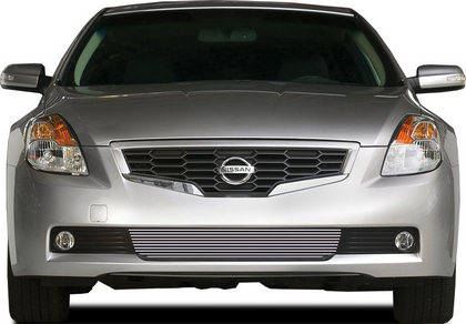 08-09 Nissan Altima Restyling Ideas Grille Insert - Chrome Stainless Steel Billet, Bumper