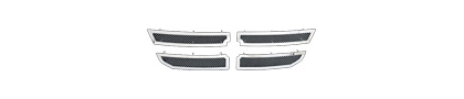 08-10 Dodge Avenger Restyling Ideas Grille - Perimeter Woven Mesh, Chrome Stainless Steel, Top