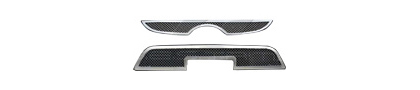 07-12 Hyundai Veracruz Restyling Ideas Grille - Perimeter Woven Mesh, Chrome Stainless Steel