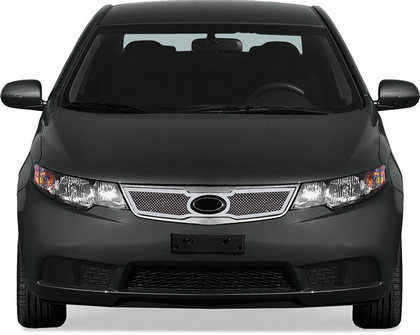 10-13 Kia Forte Restyling Ideas Grille - Perimeter Woven Mesh, Chrome Stainless Steel, Top