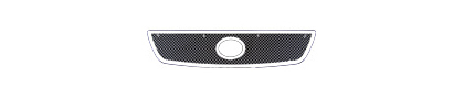 98-00 Lexus Gs300 Restyling Ideas Grille - Perimeter Woven Mesh, Chrome Stainless Steel, Top