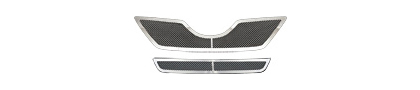 07-09 Toyota Camry Restyling Ideas Grille - Perimeter Woven Mesh, Chrome Stainless Steel