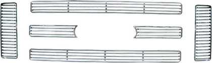 08-10 Ford F250 Restyling Ideas Grille Overlay Insert - ABS Chrome