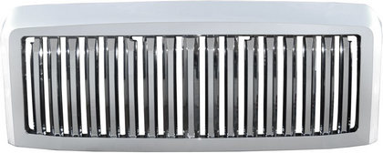 08-10 Ford F250 Restyling Ideas Replacement Grille - Vertical Bar Style, ABS Chrome