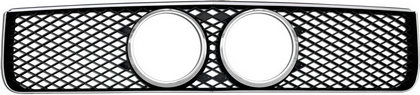 05-09 Ford Mustang Restyling Ideas Replacement Grille Mesh - ABS Chrome Frame with Black Mesh