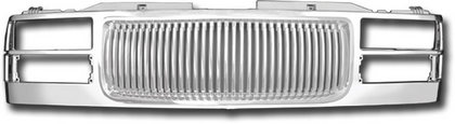 94-08 GMC C- and K- Series Pick-up Restyling Ideas Replacement Grille - Vertical Bar Style, ABS Chrome