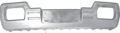 14-16 GMC Sierra Restyling Ideas Deflectors With Hook and License Plate - ABS Chrome, Front Lower