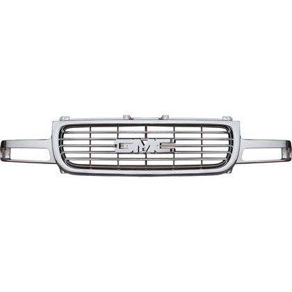 99-02 GMC Sierra Restyling Ideas Replacement Grille - Factory Style, ABS Chrome