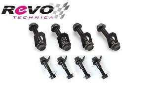 82-85 Toyota Celica, 88-02 Toyota Corolla FWD Revo Technica Camber Kit - Front Type: Cam Bolt (2° Max) / Rear Type: Cam Bolt (2° Max)