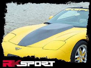 97-04 Chevy Corvette RK Sport Fiberglass Hoods, RK5 Hood w/Carbon Fiber Blister