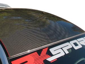 05-14 Ford Mustang RK Sport Roof Overlay - Carbon Fiber