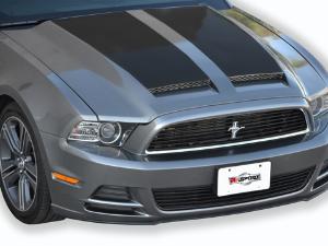 13-Up Ford Mustang RK Sport Ram Air Hood - Carbon Fiber Blisters