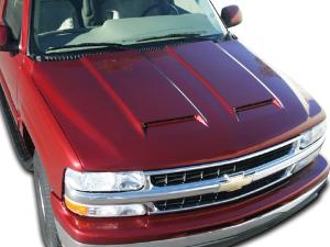 99-02 Chevy Silverado RK Sport Fiberglass Hoods, Ram Air