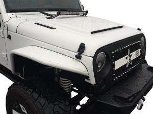 13-15 Jeep Wrangler RK Sport Ram Air Hood - Fiberglass