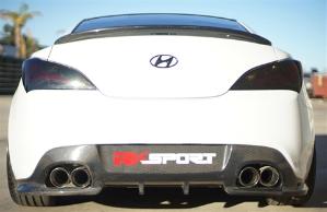 10-Up Hyundai Genesis Coupe RK Sport Diffuser - Carbon Fiber, Rear