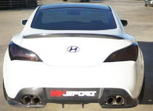 10-Up Hyundai Genesis Coupe RK Sport Trunk Spoiler - Carbon Fiber 