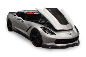 14-Up Chevrolet Corvette Stingray RK Sport Extractor Hood - Carbon Fiber Top