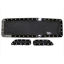 99-04 Ford F-SuperDuty Royalty Core RC1 Classic Grille - Power Mesh, Diamond Crimp