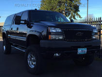 05-07 Chevrolet Silverado 2500/3500 Royalty Core Replacement RC1 Classic Full Grille - Gloss Black Mesh