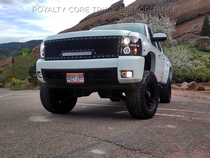 07-10 Chevrolet Silverado 2500/3500 Royalty Core RC1X Incredible LED Grille - Polished Gloss Black Frame and Surround