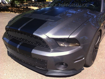 10-12 Ford Mustang Royalty Core RC1 Classic Grille - Gloss Black 10.0 Power Mesh