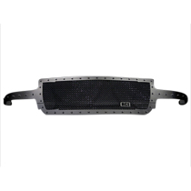 99-02 Chevrolet Silverado 2500/3500 Royalty Core Replacement RC1 Full Grille - 10.0 Power Mesh, Satin Black