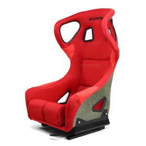 Universal - Fits all Cars Seibon Racing Seat - Carbon Kevlar Bucket Type-FC (Red)