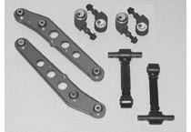 06 - 09 Honda Civic FWD SPC Front Camber Anchor Bolts, Adjustable Rear EZ Arm XR, & Rear Lower Control Arms (1.5