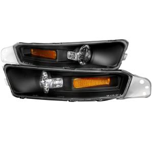 05-09 FORD MUSTANG BUMPER LIGHTS BLACK Spec D Bumper Lights (Black Housing)