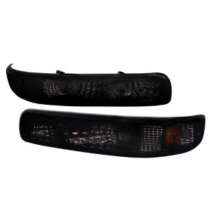 99-02 Chevrolet SILVERADO SMOKED BUMPER LIGHTS Spec D Bumper Lights (Smoke)