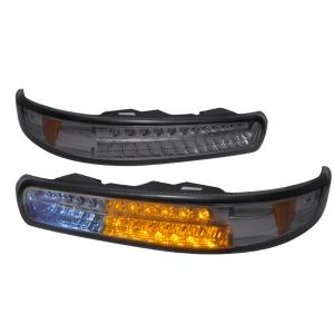 00-06 Chevrolet SUBURBAN LED BUMPER LIGHTS SMOKE, 99-02 Chevrolet SILVERADO LED BUMPER LIGHTS SMOKE, 00-06 Chevrolet TAHOE LED BUMPER LIGHTS SMOKE Spec D Bumper Lights (Smoke with LED)