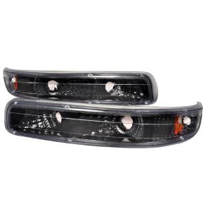 99-02 Chevrolet SILVERADO BUMPER LIGHTS BLACK, 00-06 Chevrolet TAHOE BUMPER LIGHTS BLACK, 00-06 Chevrolet SUBURBAN BUMPER LIGHTS BLACK Spec D Bumper Lights (Black)