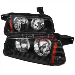 2006-2010 Dodge Charger Models Only (Do Not Fit Models With Factory Xenon Headlights) Spec D Headlights + Corner Lights