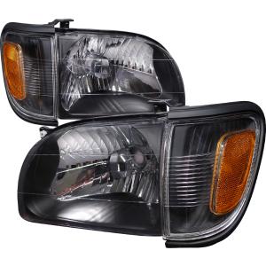 01-04 TOYOTA TACOMA CRYSTAL HOUSING HEADLIGHTS BLACK Spec D Crystal Euro Headlights (Black)