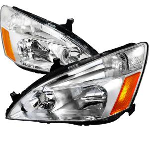 03-08 HONDA ACCORD EURO HEADLIGHTS CHROME HOUSING Spec D Euro Headlights (Chrome)