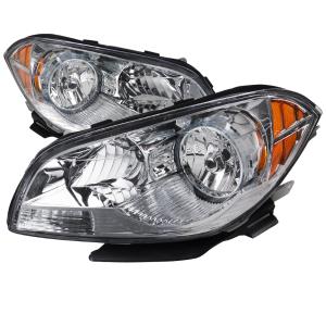 08-12 Chevrolet MALIBU CRYSTAL HOUSING HEADLIGHTS CHROME Spec D Headlights - Euro, Chrome Color