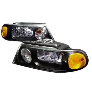 98-02 LINCOLN NAVIGATOR CRYSTAL HOUSING HEADLIGHTS BLACK Spec D Crystal Euro Headlights (Black)