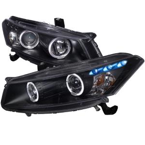 08-12 Honda Accord (2dr Coupe models only) Spec D Halo Projector Headlights (Black)