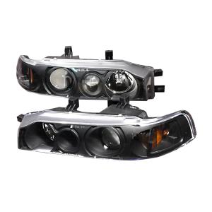 90-93 HONDA ACCORD PROJECTOR HEADLIGHTS BLACK Spec D Projector Headlights (Black)