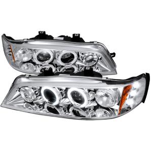 94-97 HONDA ACCORD HALO LED PROJECTOR CHROME Spec D LED Halo Projector Headlights (Chrome)