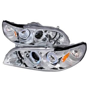 98-02 HONDA ACCORD HALO PROJECTOR HEADLIGHTS CHROME Spec D Halo Projector Headlights (Chrome)