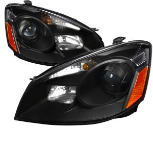 05-06 NISSAN ALTIMA PROJECTOR HEADLIGHT BLACK HOUSING Spec D Projector Headlights (Black)